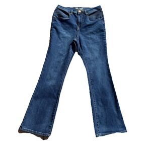 DG2 Diane Gilman Jeans Size 8/30x31 Bootcut Stretch Denim‎ Blue Jeans Women's